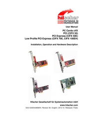 hilscher CIFX 50E User Manual