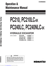 Komatsu PC210LC-6K Operation & Maintenance Manual