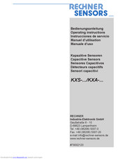 Rechner Sensors KXA-5-1-P-A Series Operating Instructions Manual