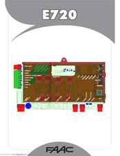 Faac E720 Manual