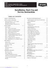 Bryant 569J Series Installation, Start-Up And Service Instructions Manual