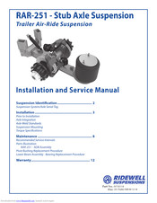 Ridewell Suspensions RAR-251 Installation And Service Manual