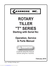 Gearmore T280 Operation, Service And Parts Manual