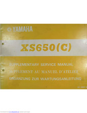 Yamaha XS650C Supplementary Service Manual