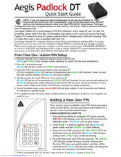 Aegis Padlock DT Quick Start Manual
