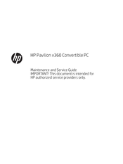 Hp Pavilion X360 Manuals | ManualsLib