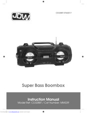 JDW Super Bass Boombox Instruction Manual