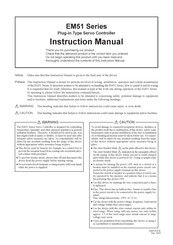 Shimaden EM51 series Instruction Manual