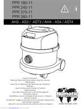 Numatic PPR 380-11 Original Instructions Manual