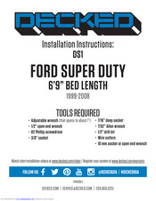 DECKED DS1 Installation Instructions Manual