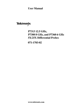Tektronix P7380 User Manual