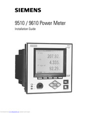 Siemens 9510 Installation Manual