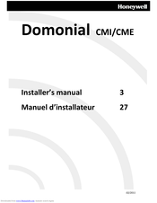 Honeywell Domonial CME Series Installer Manual