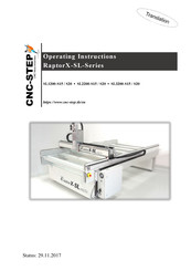 CNC-Step RaptorX-SL2200-S15 Operating Instructions Manual
