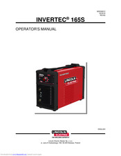 Lincoln Electric INVERTEC 165S Operator's Manual