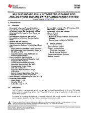 Texas Instruments TRF7960 Manual