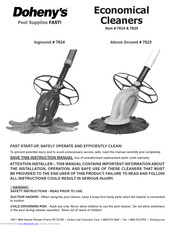 Doheny's Economical Above Ground Suction Cleaner Manual