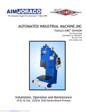 AIM Joraco TOGGLE-AIRE 3530 Series Installation, Operation And Maintenance Manual