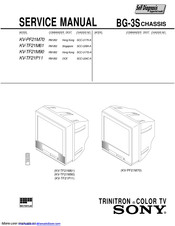 Sony TRINITRON KV-TF21M90 Service Manual