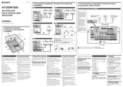 Sony HT-DDW7000 Quick Setup Manual