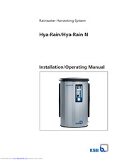 KSB Hya-Rain Installation & Operating Manual