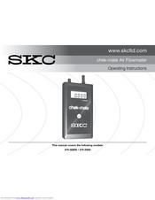 SKC chek-mate Operating Instructions Manual