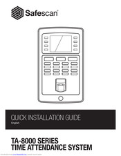 Safescan TA-8000 SERIES Quick Installation Manual