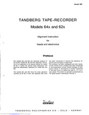 TANDBERG 62 series Service Manual