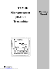 Sensorex TX3100 Operating Manual