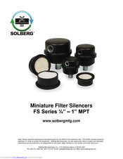 solberg FS-07-038 Maintenance Manual
