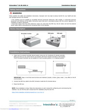 IntesisBox IS-IR-KNX-1i Installation Manual