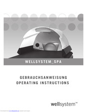Wellsystem SPA Operating Instructions Manual