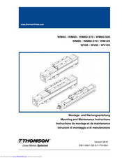 Thomson Neff WIESEL POWERLine WM80 Mounting And Maintenance Instructions