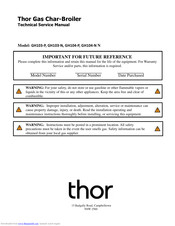 THOR GH103-N Technical & Service Manual