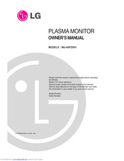 LG MU-60PZ95V Owner's Manual