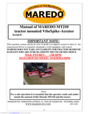 MAREDO MT210 Manual