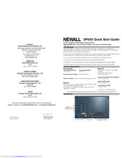 Newall DP500 Quick Start Manual