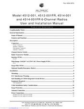 GAI-Tronics 4512-001 User And Installation Manual