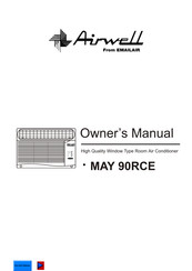 Airwell MAY 90RCE Owner's Manual