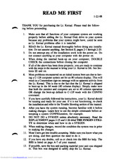 XETEC Lt. Kernal Operating Manual