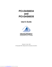 Measurement Computing PCI-DAS6034 User Manual