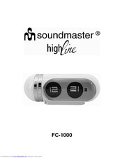SOUNDMASTER Highline FC-1000 Operating Instructions