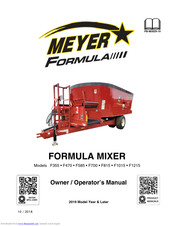 Meyer Formula F585 Owner's/Operator's Manual
