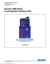 Brooks 4800 Series Installation And Operation Manual