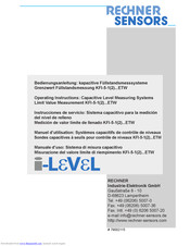 Rechner Sensors KFI-5-2 Series Operating Instructions Manual