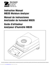 OHAUS MB35 Instruction Manual