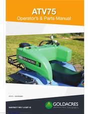 Goldacres ATV75 Operator's & Parts Manual