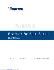 Runcom Technologies Ltd. WiMAX RNU4000BS User Manual