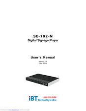 IBT Technologies SE-102-N User Manual