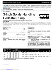 Amt 3390-99 Specifications Information And Repair Parts Manual